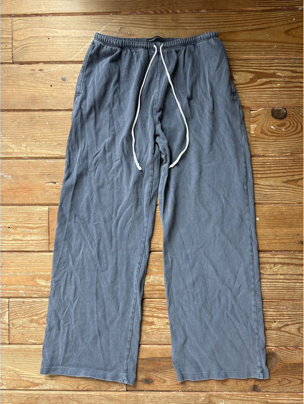 Brandy Melville Slate Blue Wide Leg Sweatpants One Size